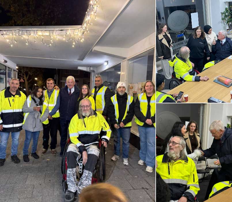 Burgemeester Van Zanen bezoekt buurtpreventieteam bij Buurtpunt Connect