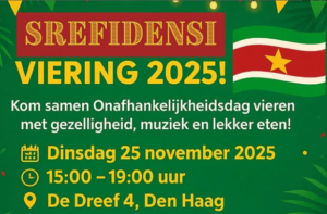 SREFIDENSI VIERING 25 november a.s. bij Buurtpunt Connect